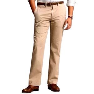 Lauren Ralph Lauren Mens Pants Size 40 x 30 Tan Cotton Ultra Flex Classic Fit